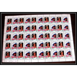 597c Vaitupu tuvalu MNH ** 1985 Mi N° 61-68 Elizabeth Queen Mother Overprint specimen Proof feuilles sheets