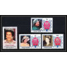 598 Vaitupu tuvalu MNH ** 1986 Sc N° 58-61 mi N° 71/74 Elizabeth Queen Mother Overprint specimen Proof