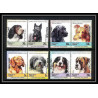 599 Nukulaelae tuvalu ** MNH 1985 mi N° 33 / 40 Chiens (chien dog dogs) Overprint specimen Proof
