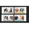 599a Nukulaelae tuvalu ** MNH 1985 mi N° 33 / 40 Chiens (chien dog dogs) Overprint specimen Proof