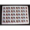 599b Nukulaelae tuvalu ** MNH 1985 mi N° 33 / 40 Chiens (chien dog dogs) Overprint specimen Proof feuilles sheets