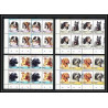 599c Nukulaelae tuvalu ** MNH 1985 mi N° 33 / 40 Chiens (chien dog dogs) Overprint specimen Proof BLOC 4