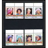 600a Nukulaelae tuvalu ** MNH 1985N° 47-50 Elizabeth Queen Mother Overprint specimen Proof