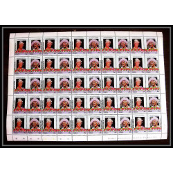 600c Nukulaelae tuvalu ** MNH 1985 N° 47-50 Elizabeth Queen Mother Overprint specimen Proof feuilles sheets