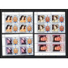 601b Nukulaelae tuvalu ** MNH 1986 Scott N° 54 57 mi N° 75 / 78 Elizabeth Queen Mother Overprint specimen Proof BLOC 4