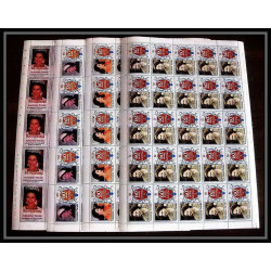 601c Nukulaelae tuvalu ** MNH Scott N° 54 57 mi N° 75/78 Elizabeth Queen Mother Overprint specimen Proof feuilles sheets