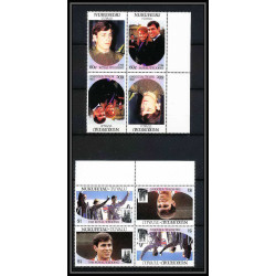 605 Nukufetau tuvalu ** MNH Sc N° 58 / 59 Royal Wedding of Prince Andrew and Sarah Ferguson tete beche