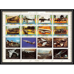 610b - Umm al Qiwain MNH ** Mi N° 1274 / 1289 A Bloc avion (plane aeroplanes avions) concorde