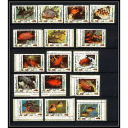 612a - Umm al Qiwain MNH ** Mi N° 1466 / 1481 A poissons (tropical Fish poisson fishes) 