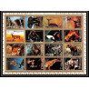 615 - Ajman - MNH ** Mi N° 2685 / 2700 A Bloc animals animaux mammal singes (singe monkeys guepard éléphants singes