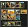 615b - Ajman - MNH ** Mi N° 2685 / 2700 A + Bloc animals animaux mammal singes (singe monkeys guepard éléphants singes
