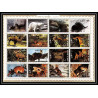 617b - Umm al Qiwain MNH ** Mi N° 1130 / 1145 A + Bloc animals animaux mammals camel squirrel dog lion polar bear fox