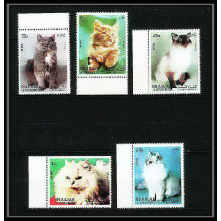 652a Sharjah - MNH ** Mi N° 1030/1034 A Chats (chat cat cats) 