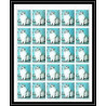 652c Sharjah - MNH ** Mi N° 1030/1034 A Chats (chat cat cats) feuilles sheets 