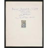 3018 France N°1744 Amiral de Coligny protestant Maquette d'artiste original paint artist work FDC 1973 signé Chesnot