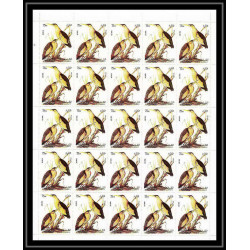 653c Sharjah - MNH ** Mi N° 1036 / 1040 A oiseaux (bird birds oiseau) grouse pigeon bittern sparrow feuilles sheets
