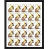 653c Sharjah - MNH ** Mi N° 1036 / 1040 A oiseaux (bird birds oiseau) grouse pigeon bittern sparrow feuilles sheets