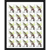 653c Sharjah - MNH ** Mi N° 1036 / 1040 A oiseaux (bird birds oiseau) grouse pigeon bittern sparrow feuilles sheets