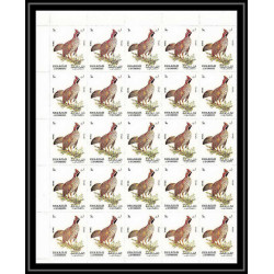 653c Sharjah - MNH ** Mi N° 1036 / 1040 A oiseaux (bird birds oiseau) grouse pigeon bittern sparrow feuilles sheets