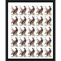 654c Sharjah - MNH ** Mi N° 1036 / 1040 B oiseaux (bird birds oiseau) grouse pigeon non dentelé imperf feuilles sheets
