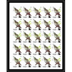 654c Sharjah - MNH ** Mi N° 1036 / 1040 B oiseaux (bird birds oiseau) grouse pigeon non dentelé imperf feuilles sheets