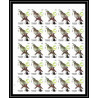 654c Sharjah - MNH ** Mi N° 1036 / 1040 B oiseaux (bird birds oiseau) grouse pigeon non dentelé imperf feuilles sheets