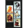655 Sharjah - MNH ** Mi N° 1012 / 1016 A singes (singe monkey monkeys ape apes) colombus mandrill chimpanzee tamarin