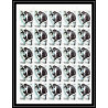 655c Sharjah - MNH ** Mi N° 1012 / 1016 A singes singe monkey monkeys apes mandrill chimpanzee feuilles sheets 