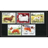 657 Sharjah - MNH ** Mi N° 1024 / 1028 A Chiens (chien dog dogs) pointer st bernard dachshund corgi pomeranian