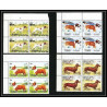 657b Sharjah - MNH ** Mi N° 1024 / 1028 A Chiens (chien dog dogs) pointer st bernard dachshund corgi pomeranian bloc 4