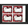 658b Sharjah MNH ** Mi N° 1024/1028 B Chiens chien dog dogs pointer st bernard dachshund BLOC 4 Non dentelé imperf
