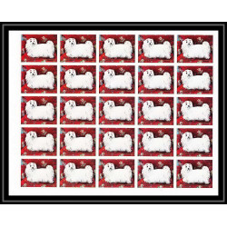 658c Sharjah MNH ** Mi N° 1024/1028 B Chiens chien dog dogs pointer st bernard Non dentelé imperf feuilles sheets