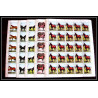 659c Sharjah - MNH ** Mi N° 1006 / 1010 A cheval (chevaux horse horses) feuilles sheets
