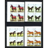 660b Sharjah - MNH ** Mi N° 1006/1010 B non dentelé (Imperf) cheval (chevaux horse horses) Bloc 4