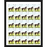 660c Sharjah - MNH ** Mi N° 1006 / 1010 B non dentelé (Imperf) cheval (chevaux horse horses) feuilles sheets