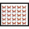 661c Sharjah - MNH ** Mi N° 1018/1022 B papillons (butterflies papillon) non dentelé (Imperf) feuilles sheets
