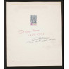 3020 France N°1748 Duguay-Trouin pirate bateau ship Maquette d'artiste original paint artist work FDC 1973 signé Chesnot
