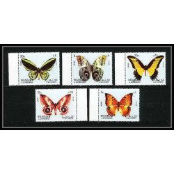 662a Sharjah - MNH ** Mi N° 1018 / 1022 A papillons (butterflies papillon) 
