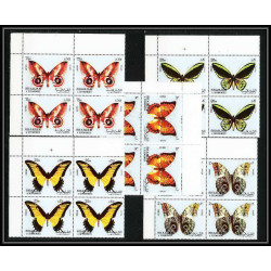 662b Sharjah - MNH ** Mi N° 1018 / 1022 A papillons (butterflies papillon) Bloc 4