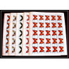 662c Sharjah - MNH ** Mi N° 1018 / 1022 A papillons (butterflies papillon) feuilles sheets