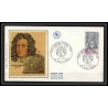 3020 France N°1748 Duguay-Trouin pirate bateau ship Maquette d'artiste original paint artist work FDC 1973 signé Chesnot