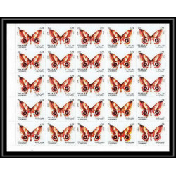 662c Sharjah - MNH ** Mi N° 1018 / 1022 A papillons (butterflies papillon) feuilles sheets