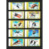 664c Umm al Qiwain MNH ** Mi N° 454 / 463 B non dentelé (Imperf) jeux olympiques olympic games sapporo 72 hockey