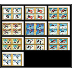 664d - Umm al Qiwain MNH ** Mi N° 454 / 463 B non dentelé (Imperf) jeux olympiques olympic games sapporo 72 bloc 4 