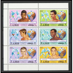 665 - Ajman - MNH ** Mi N° 1054 / 1059 A jeux olympiques olympic games mexico 1968 boxe BOXING GOLD MEDALISTS