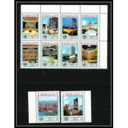 666 - Manama - MNH ** Mi N° 1030 / 1039 A overprint upu in Silver 100th anniversary of universal postal union UPU - onu 