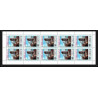 666a - Manama - MNH ** Mi N° 1030 / 1039 A overprint upu in Silver postal union UPU feuilles sheets uno onu 