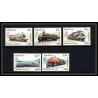678 laos - lao MNH ** N° 1009 / 1013 Train trains / Railway locomotives 1991