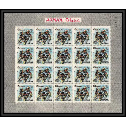 685 Ajman - MNH ** Mi N° 93 / 102 A espace space research gemini mercury atlas booster feuilles sheets