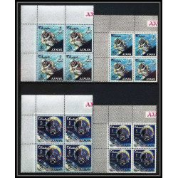 685d Ajman - MNH ** Mi N° 93 / 102 A Bloc 4 espace space research gemini mercury atlas booster